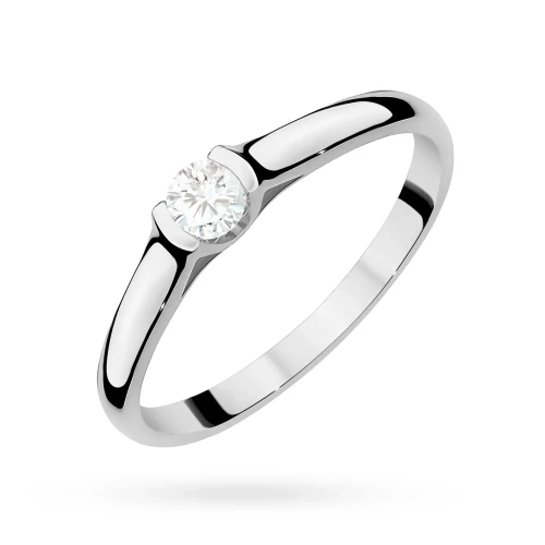 Pierścionek zaręczynowy klasyczny 0,15ct z białego złota Lab Diamonds W0369.B3.LDW.01 marko