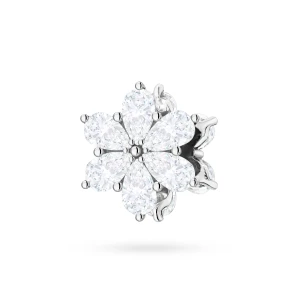 Srebrna zawieszka kwiatek zdobiony        cyrkoniami Charms