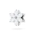 Srebrna zawieszka kwiatek zdobiony cyrkoniami Charms Z764-925-S marko
