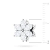 Srebrna zawieszka kwiatek zdobiony cyrkoniami Charms Z764-925-S marko