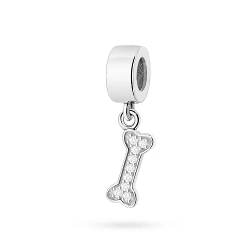 Srebrna zawieszka kość z cyrkoniami Charms Z766-925-S marko