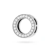 Srebrna zawieszka wisiorek koło ring cyrkonie mesh Charms Z774-925-S marko
