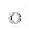 Srebrna zawieszka wisiorek koło ring cyrkonie mesh Charms Z774-925-S marko