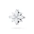 Srebrna zawieszka wisiorek kwiatek cyrkonie Charms Z777-925-S marko
