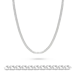 Srebrny łańcuch męski pancerka 3,7mm      Pancerka