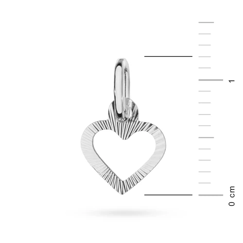 Srebrna zawieszka serce diamentowane walentynki Z058-925-S marko