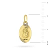 Złoty owalny medalik Matka Boska Częstochowska w diamentowanej oprawie D572-333 marko