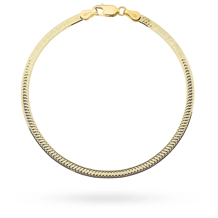 Złota bransoletka zdobiona diamentowaniem Jeso B-GW-586-585 marko