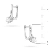Kolczyki z białego złota na zapięciu angielskim dwa diamenty laboratoryjne 0,08ct Lab Diamonds K0582.B3.LDW.01 marko