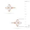 Kolczyki z różowego złota z brylantami 0,09ct klasyczne basic K0024.R3.DIW.01 marko