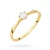 Minimalistyczny złoty pierścionek z diamentem laboratoryjnym 0,20ct Lab Diamonds W0579.Z3.LDW.03 marko