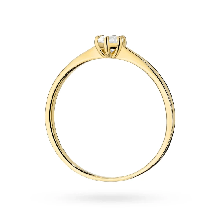 Minimalistyczny złoty pierścionek z diamentem laboratoryjnym 0,20ct Lab Diamonds W0579.Z3.LDW.03 marko