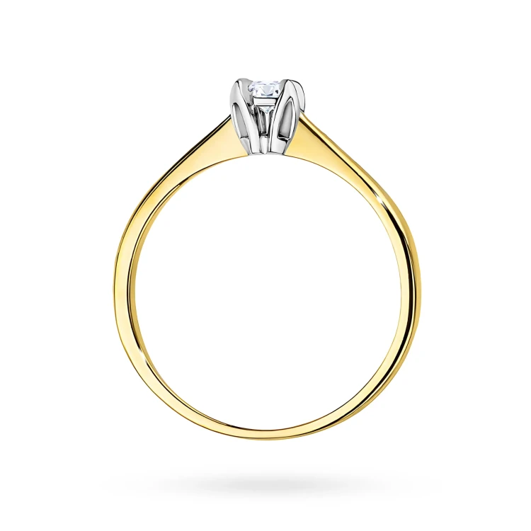 Klasyczny zaręczynowy pierścionek z żółtego złota z diamentem laboratoryjnym 0,30ct Lab Diamonds W0047.Z3.LDW.03 marko