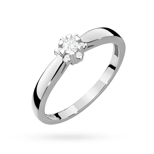 Pierścionek zaręczynowy z białego złota z diamentami laboratoryjnymi Lab Diamonds W0061.B3.LDW.01 marko