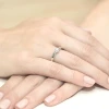 Pierścionek zaręczynowy z białego złota z diamentami laboratoryjnymi Lab Diamonds W0061.B3.LDW.01 marko