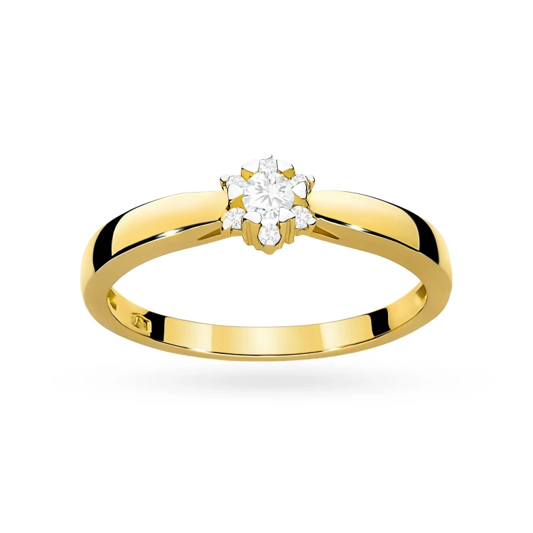 Złoty pierścionek zaręczynowy z diamentami laboratoryjnymi Lab Diamonds W0061.Z3.LDW.01 marko