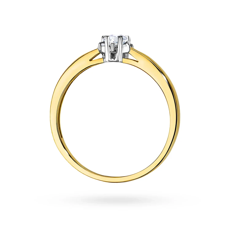 Złoty pierścionek zaręczynowy z diamentami laboratoryjnymi Lab Diamonds W0061.Z3.LDW.01 marko