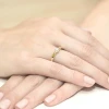 Złoty pierścionek zaręczynowy z diamentami laboratoryjnymi Lab Diamonds W0061.Z3.LDW.01 marko