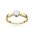 Klasyczny pierścionek zaręczynowy diament laboratoryjny 0,50ct żółte złoto Lab Diamonds W0228.Z3.LDW.07 marko