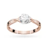 Pierścionek z fantazyjną szyną diament laboratoryjny różowe złoto Lab Diamonds W0329.R3.LDW.02 marko
