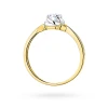 Złoty pierścionek z fantazyjną szyną diament laboratoryjny Lab Diamonds W0329.Z3.LDW.02 marko