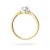 Złoty pierścionek z fantazyjną szyną diament laboratoryjny Lab Diamonds W0329.Z3.LDW.02 marko