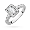 Prostokątny pierścionek z białego złota z diamentem laboratoryjnym Lab Diamonds W0422.B3.LDW.01 marko