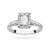 Prostokątny pierścionek z białego złota z diamentem laboratoryjnym Lab Diamonds W0422.B3.LDW.01 marko