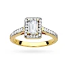 Prostokątny pierścionek ze złota z diamentem laboratoryjnym Lab Diamonds W0422.Z3.LDW.01 marko