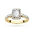 Prostokątny pierścionek ze złota z diamentem laboratoryjnym Lab Diamonds W0422.Z3.LDW.01 marko