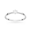 Minimalistyczny pierścionek z białego złota z diamentem laboratoryjnym 0,15ct Lab Diamonds W0579.B3.LDW.02 marko