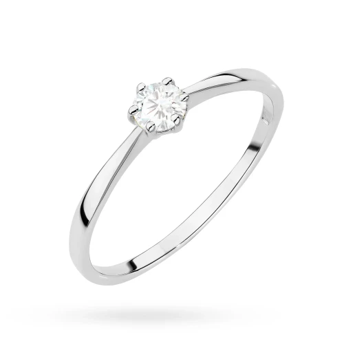 Minimalistyczny pierścionek z białego złota z diamentem laboratoryjnym 0,20ct Lab Diamonds W0579.B3.LDW.03 marko
