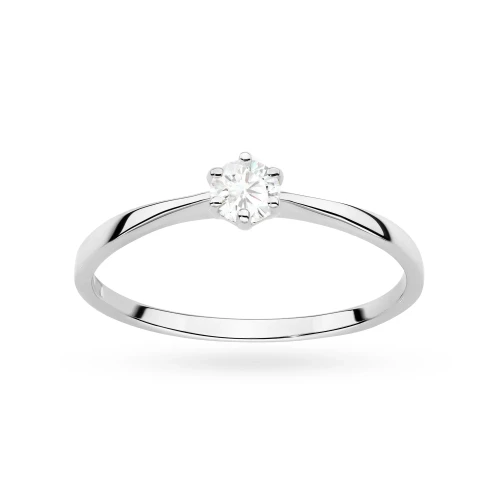 Minimalistyczny pierścionek z białego złota z diamentem laboratoryjnym 0,20ct Lab Diamonds W0579.B3.LDW.03 marko