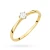 Minimalistyczny złoty pierścionek z diamentem laboratoryjnym 0,15ct Lab Diamonds W0579.Z3.LDW.02 marko