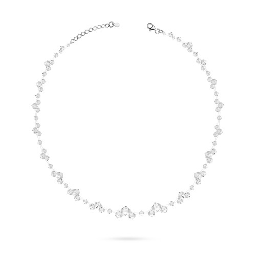 Naszyjnik ślubny z kryształami Swarovski srebro 925 NR461 marko