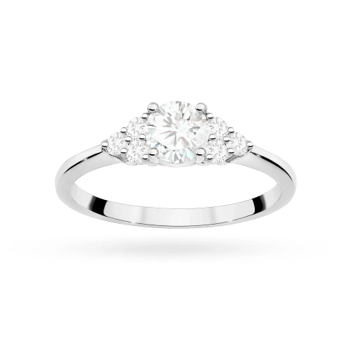 Pierścionek zaręczynowy z białego złota z okrągłym diamentem laboratoryjnym 0,50ct Lab Diamonds W0451.B3.LDW.01 marko