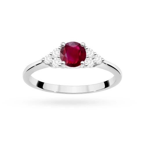 Pierścionek z białego złota z rubinem 0,60ct Kultowa W0451.B3.RUR.01 marko