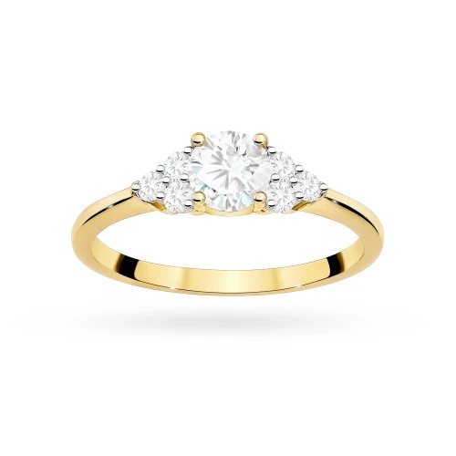 Złoty pierścionek zaręczynowy z okrągłym diamentem laboratoryjnym 0,50ct Lab Diamonds W0451.Z3.LDW.01 marko