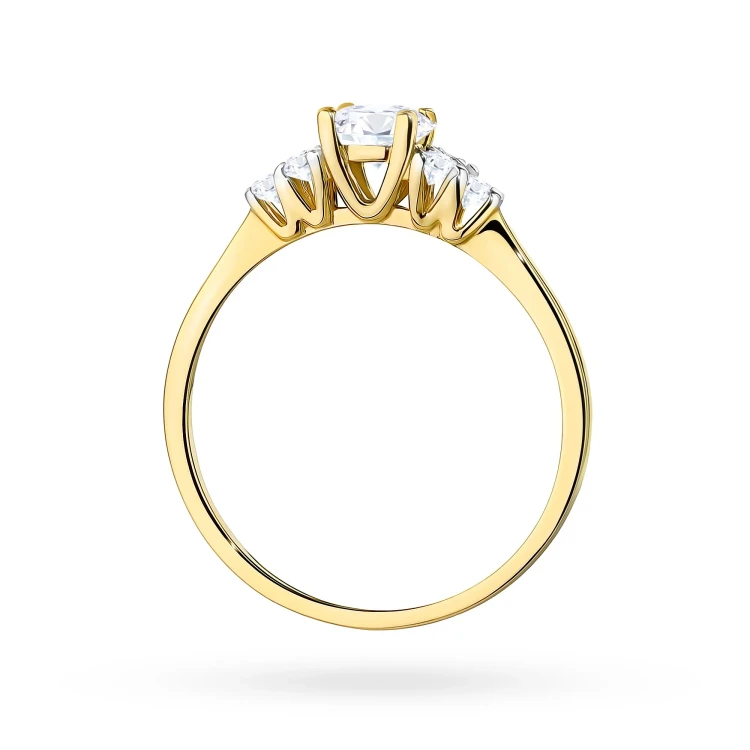 Złoty pierścionek zaręczynowy z okrągłym diamentem laboratoryjnym 0,50ct Lab Diamonds W0451.Z3.LDW.01 marko