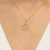 Złota zawieszka dwukolorowa ażurowa geometryczna ornament Jeso Z789-333 marko