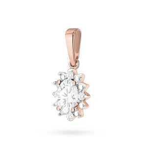 Zawieszka z różowego złota z diamentami  laboratoryjnymi markiza Lab Diamonds