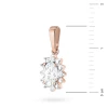 Zawieszka z różowego złota z diamentami laboratoryjnymi markiza Lab Diamonds Z0513.R3.LDW.01 marko