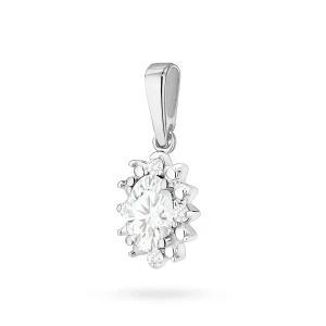 Zawieszka z białego złota z diamentami  laboratoryjnymi markiza Lab Diamonds