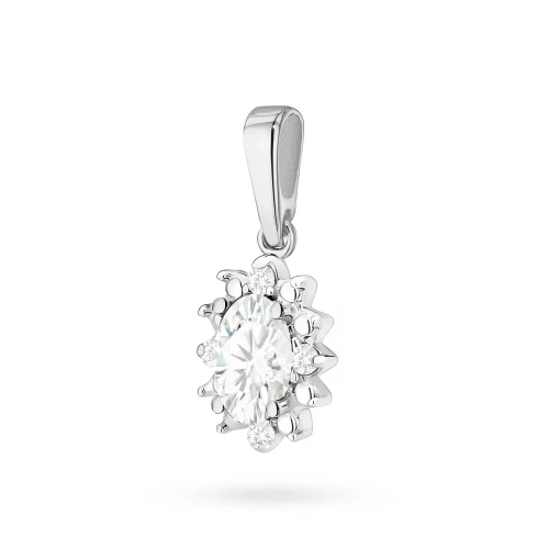 Zawieszka z białego złota z diamentami laboratoryjnymi markiza Lab Diamonds Z0513.B3.LDW.01 marko