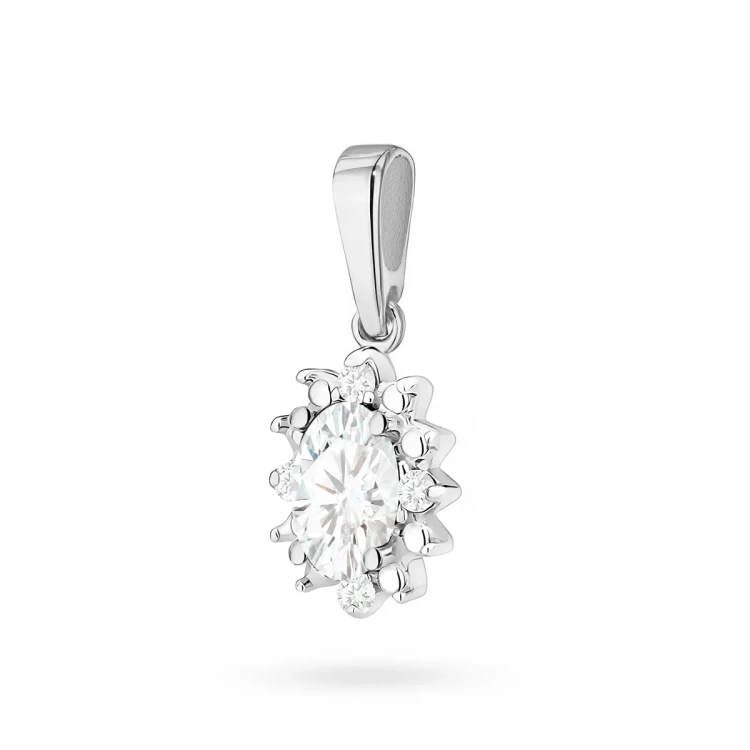 Zawieszka z białego złota z diamentami laboratoryjnymi markiza Lab Diamonds Z0513.B3.LDW.01 marko