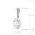 Zawieszka z białego złota z diamentami laboratoryjnymi markiza Lab Diamonds Z0513.B3.LDW.01 marko