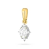 Złota zawieszka z diamentami laboratoryjnymi markiza gwiazda północy Lab Diamonds Z0512.Z3.LDW.01 marko