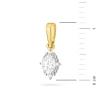 Złota zawieszka z diamentami laboratoryjnymi markiza gwiazda północy Lab Diamonds Z0512.Z3.LDW.01 marko