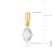 Złota zawieszka z diamentami laboratoryjnymi markiza gwiazda północy Lab Diamonds Z0512.Z3.LDW.01 marko