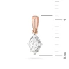 Zawieszka z różowego złota z diamentami laboratoryjnymi markiza gwiazda północy Lab Diamonds Z0512.R3.LDW.01 marko
